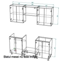 Bucătărie Smartex K3 180 White (30085) imaginea #3 — magazin online Desire.md