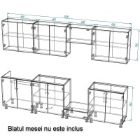 Bucătărie Smartex K3 300 White/Light Oak (30123) imaginea #3 — magazin online Desire.md