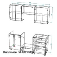 Bucătărie Smartex K4 180 Light Oak (30132) imaginea #3 — magazin online Desire.md