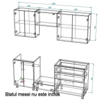 Bucătărie Smartex K4 200 Light Oak (30138) imaginea #3 — magazin online Desire.md