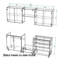 Bucătărie Smartex K4 220 White (30139) imaginea #3 — magazin online Desire.md