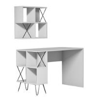 Masa de birou Trendy Extra 2 White 120x78x60cm GTR001029 imaginea #3 — magazin online Desire.md