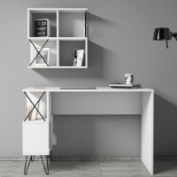 Masa de birou Trendy Extra 2 White 120x78x60cm GTR001029 imaginea #5 — magazin online Desire.md