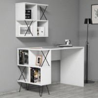 Masa de birou Trendy Extra 2 White 120x78x60cm GTR001029
