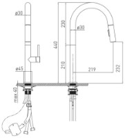Baterie bucătărie VOLLE Bravo C (1500.110306) imaginea #2 — magazin online Desire.md