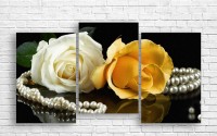 Pictură ArtDesign Rose and pearl necklace 110x60cm (C-10290)