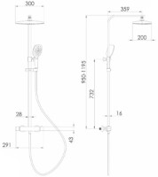 Душевой набор VOLLE Sistema D (1599.090101) фото №2 — интернет-магазин Desire.md