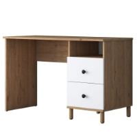 Masa de birou Trendy HA109 2633 Walnut/White 120x73.8x50cm GTR001117 imaginea #2 — magazin online Desire.md