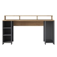 Masa de birou Trendy HA110 2629 Walnut/Anthracit 160x55x89.5cm GTR001119 imaginea #2 — magazin online Desire.md