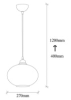 Lustră Trendy Afumat 050 27x120x27cm GTR002597 imaginea #2 — magazin online Desire.md