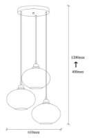 Люстра Trendy Afumat 051 61x120x61cm GTR002645 фото №2 — интернет-магазин Desire.md