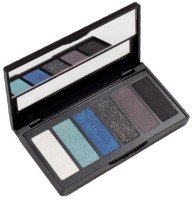 Тени для век Aden Cosmetics 6 shades №1 Black/Blue