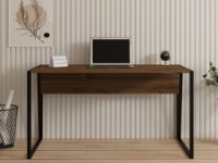 Masa de birou Trendy Kemer Walnut/Black 140x74x70cm GTR005738 imaginea #5 — magazin online Desire.md