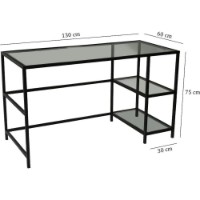 Masa de birou Trendy Master M101 Black 130x75x60cm GTR001093 imaginea #5 — magazin online Desire.md