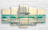 Pictură ArtDesign Sailing ship 150x80cm (MT-10063)
