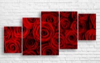 Pictură ArtDesign Scarlet roses 153x73cm (C-10134)