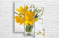 Pictură ArtDesign Snowdrops and yellow lily 94x114cm (C-10278)