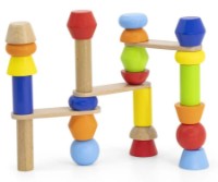 Развивающий набор Viga Block Tower Building Game (44679) фото №5 — интернет-магазин Desire.md