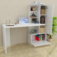 Masa de birou Trendy Merinos White 149.5x120x61.8cm GTR005752 imaginea #2 — magazin online Desire.md
