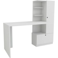 Masa de birou Trendy Merinos White 149.5x120x61.8cm GTR005752 imaginea #4 — magazin online Desire.md