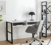 Masa de birou Trendy Misto White/Black 120x60x75cm GTR001104