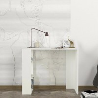 Masa de birou Trendy Netenya White 90x74x40cm GTR005686 imaginea #2 — magazin online Desire.md