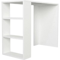 Masa de birou Trendy Netenya White 90x74x40cm GTR005686 imaginea #5 — magazin online Desire.md