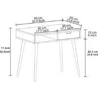 Masa de birou Trendy Offer Oak/Wood 90x77.4x60cm GTR005731 imaginea #2 — magazin online Desire.md