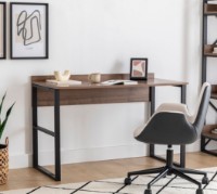 Masa de birou Trendy Rana Walnut/Black 120x60x75cm GTR001102