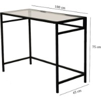 Masa de birou Trendy Retea M100 Black 100x75x45cm GTR001089 imaginea #3 — magazin online Desire.md