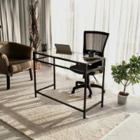 Masa de birou Trendy Retea M100 Black 100x75x45cm GTR001089 imaginea #6 — magazin online Desire.md