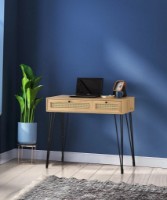 Masa de birou Trendy Sahra Oak/Black 105x79x55cm GTR001060 imaginea #2 — magazin online Desire.md