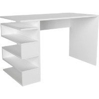 Masa de birou Trendy Snake White 120x75x60cm GTR005723 imaginea #3 — magazin online Desire.md