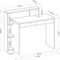 Masa de birou Trendy Uma Oak 95x117x45cm GTR005690 imaginea #2 — magazin online Desire.md