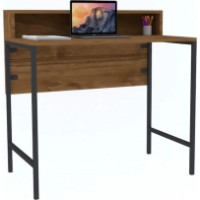 Masa de birou Trendy Uso Walnut/Black 90x50x75cm GTR001097 imaginea #3 — magazin online Desire.md