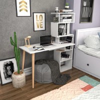 Masa de birou Trendy Vina White 133x146x55cm GTR005713