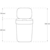 Урна Curver Ready To Collect 10L White/Grey (252106) фото №2 — интернет-магазин Desire.md