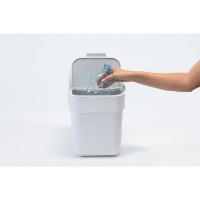 Урна Curver Ready To Collect 20L White/Grey (252105) фото №2 — интернет-магазин Desire.md