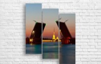 Pictură ArtDesign St. Petersburg night bridges 94x114cm (B-10185)