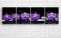 Pictură ArtDesign Stones and orchid 200x60cm (C-10375)