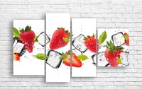 Картина ArtDesign Strawberries and ice 140х84cm (E-10035)