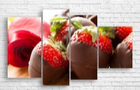 Pictură ArtDesign Strawberries in chocolate 145х90cm (E-10080)