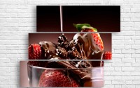 Pictură ArtDesign Strawberry and chocolate 115x94cm (E-10084)