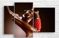 Pictură ArtDesign Strawberry and chocolate 142x96cm (E-10085)