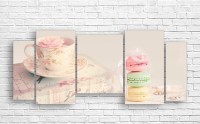 Картина ArtDesign Tea and macaroons 160x68cm (R-10039)