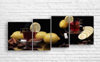 Pictură ArtDesign Tea with spices and lemon 161x65cm (E-10232)