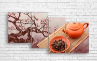 Pictură ArtDesign Teapot and cherry blossoms 161x80cm (E-10147)