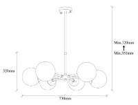 Люстра Trendy Akkas 10080 73x35x73cm GTR002483 фото №2 — интернет-магазин Desire.md