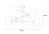 Люстра Trendy Arge 10173 75x40x75cm GTR002482 фото №2 — интернет-магазин Desire.md