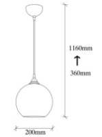 Люстра Trendy Aur 020 20x116x20cm GTR002581 фото №2 — интернет-магазин Desire.md